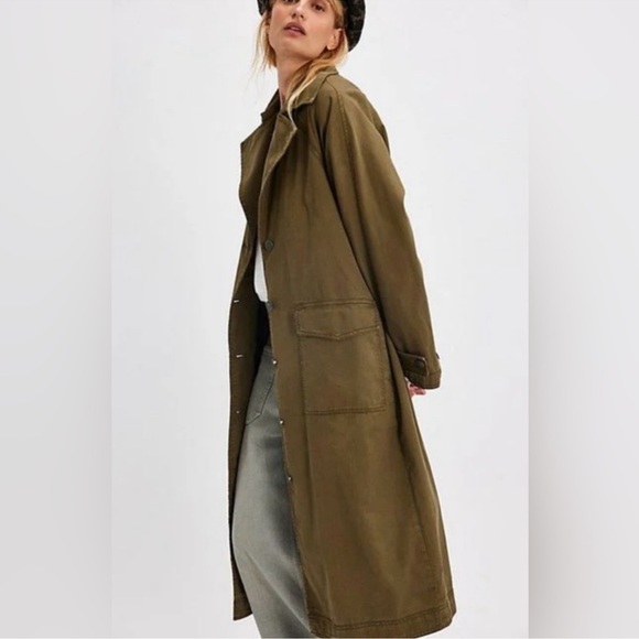 NWT We The Free Perry Military Duster trench coat/SZ Large